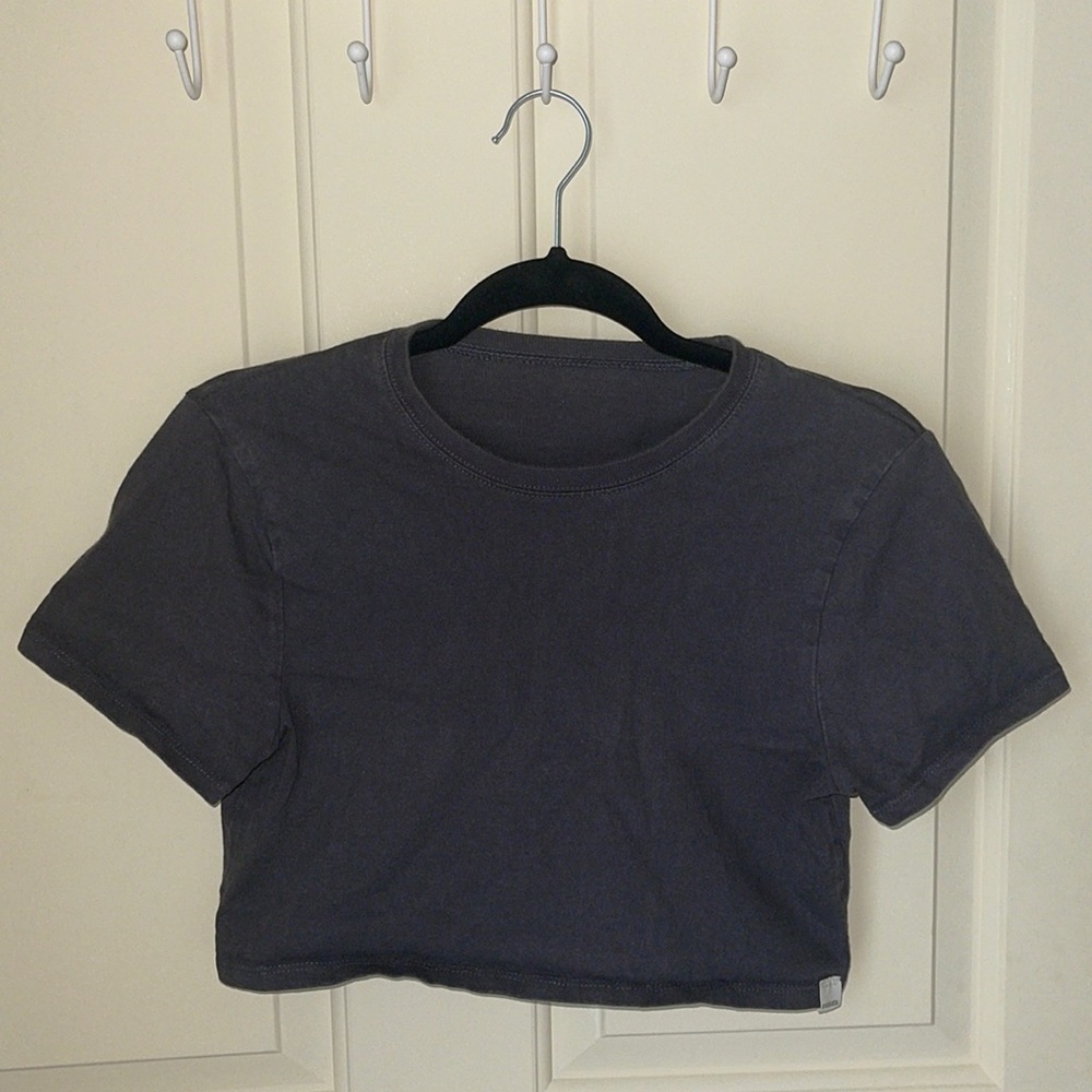 Dark grey crop top from RSQ
